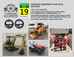 compass auctions year end equipment tool auction