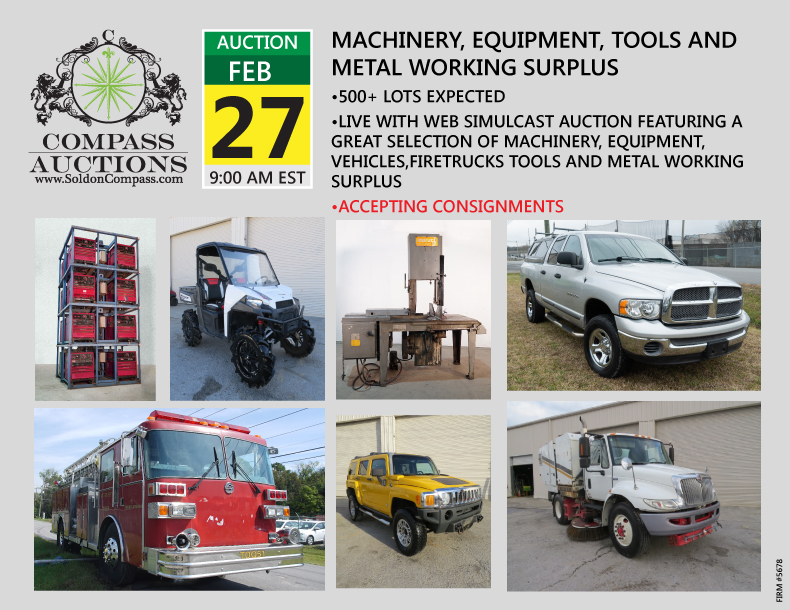 Machinery, Equipment, Tools and Metal Working Supply