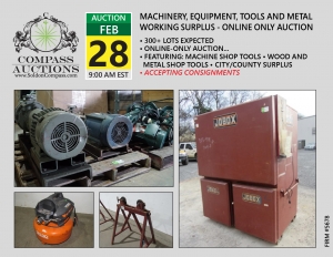 february online auction contractor grade tools equipment