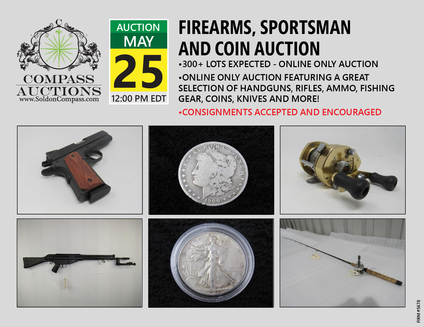 Firearms, Sportsman and Coins Auction