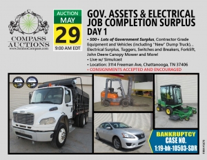 May 2019 Live Online Public Auction Municipal Freightliner Dump Truck Bankruptcy Sentra Vehicles Transport Truck