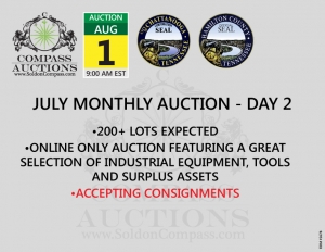 July monthly online auction Compass