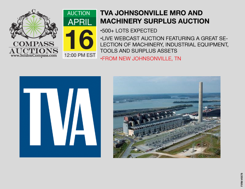 TVA Johnsonville Machinery and Store Room Surplus